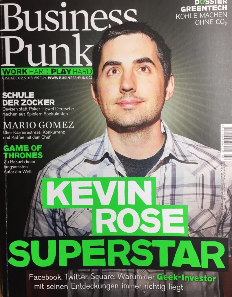 Magazincover Business Punk mit Mann drauf